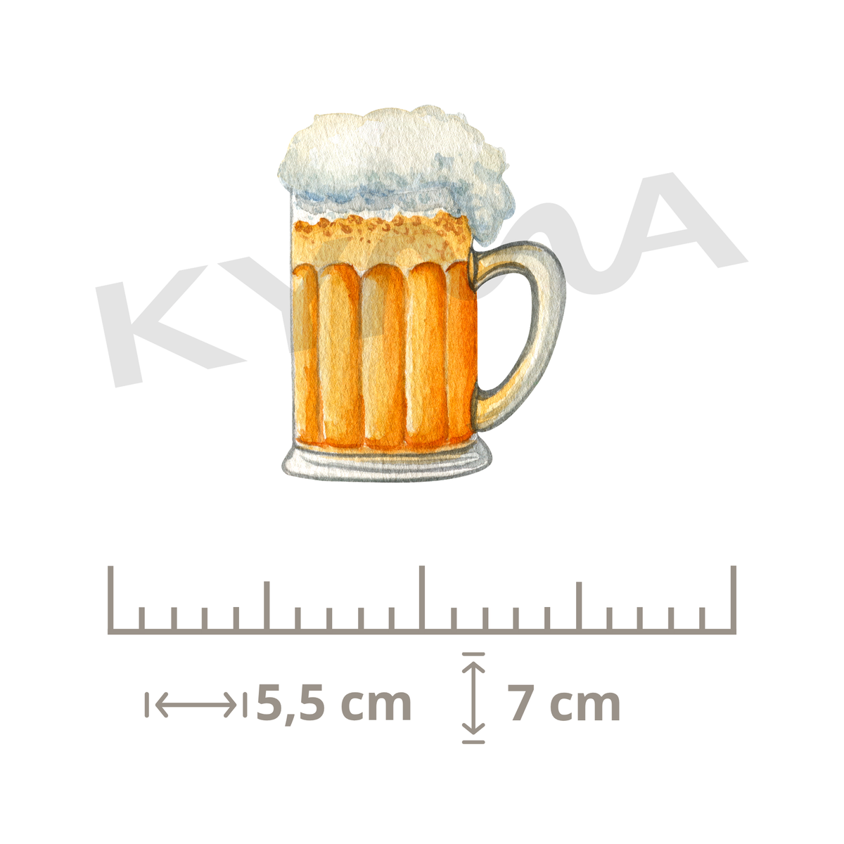 Jarra Cerveza Transfer DTF