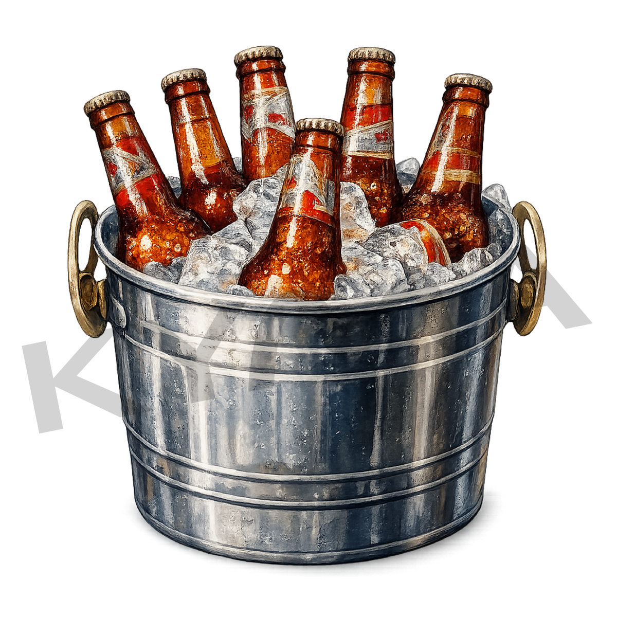 Cubo con cervezas Transfer DTF