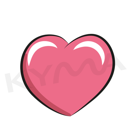Corazón Rosa DTF