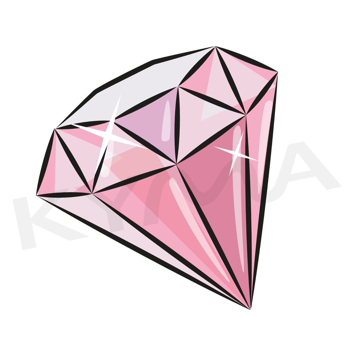 Diamante Rosa DTF