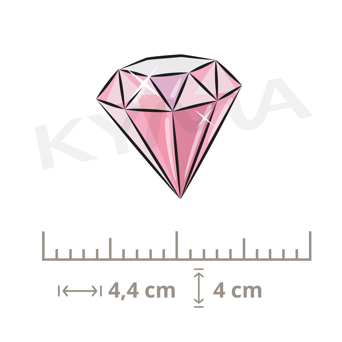 Diamante Rosa DTF