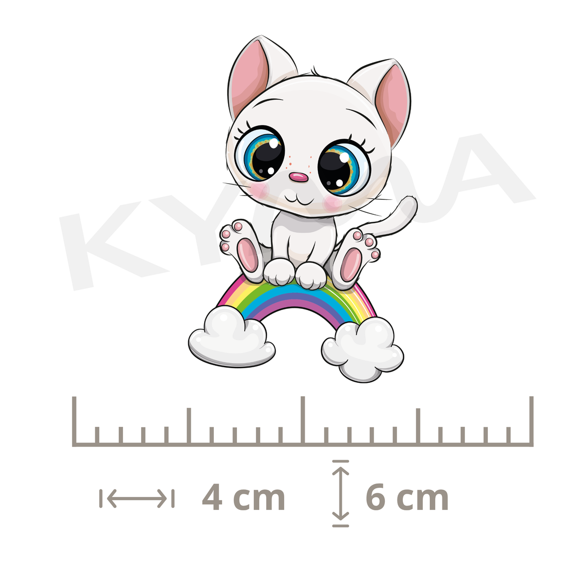 Gatita Arcoíris DTF