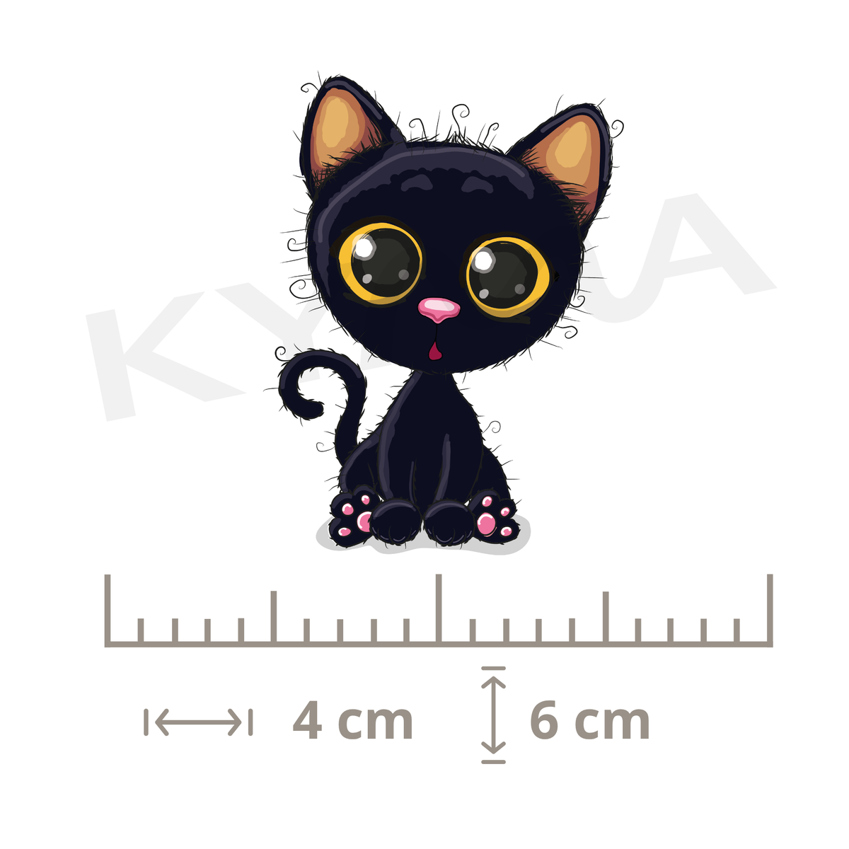 Gatito Negro DTF