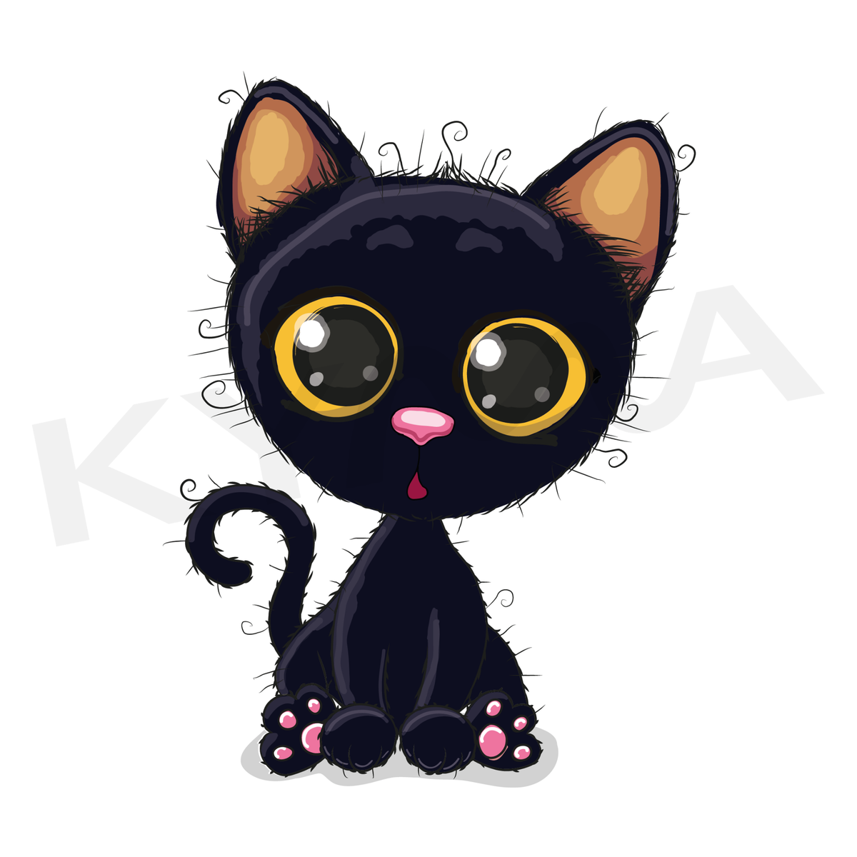 Gatito Negro DTF