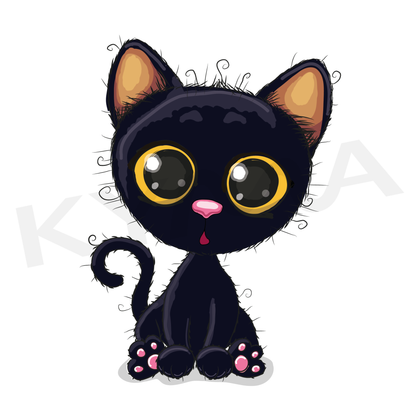 Gatito Negro DTF