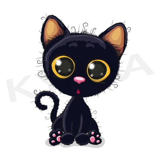 Gatito Negro DTF