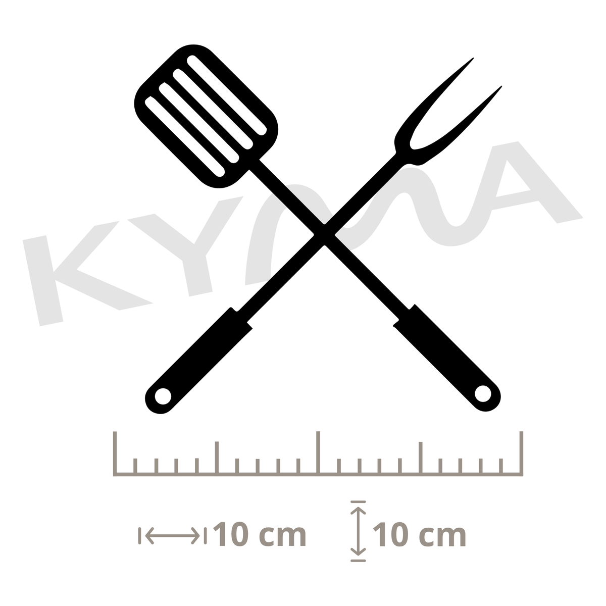 Espátula y Tenedor BBQ Transfer DTF